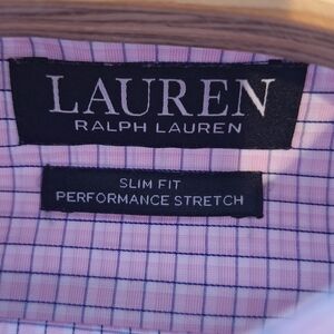 Lauren Ralph‎ Lauren Men's XL Slim Fit Performance Stretch Long Sleeve Button Up